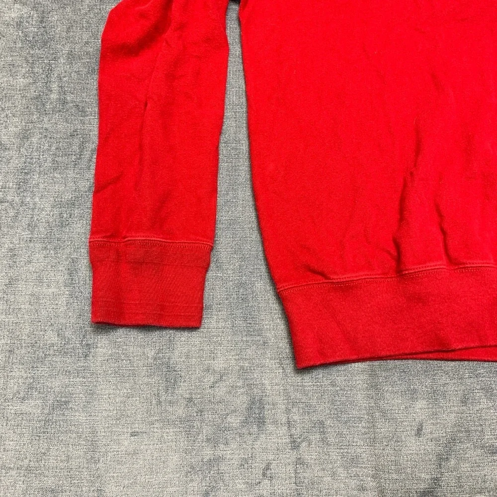 Polo by Ralph Lauren Sweater Mens Large Red Cotton Pony Logo Mock Neck Winter